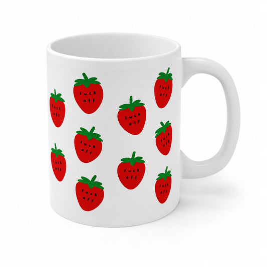 Strawberry Secret Message Mug